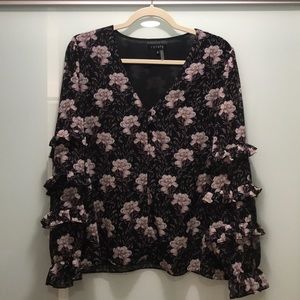 1 State Floral Blouse